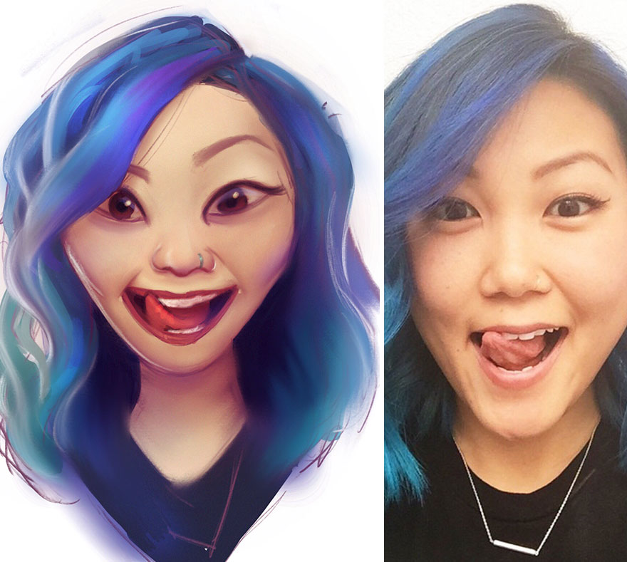 I Painted Some Of My Followers For Christmas I Painted Some Of My Followers For Christmas