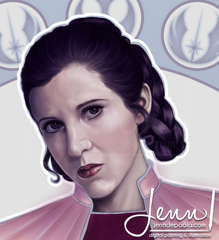 290 Touching Tributes To Late Carrie Fisher By Artists Around The World