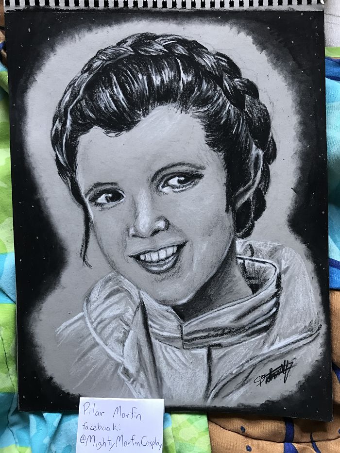 290 Touching Tributes To Late Carrie Fisher By Artists Around The World 290 Touching Tributes To Late Carrie Fisher By Artists Around The World