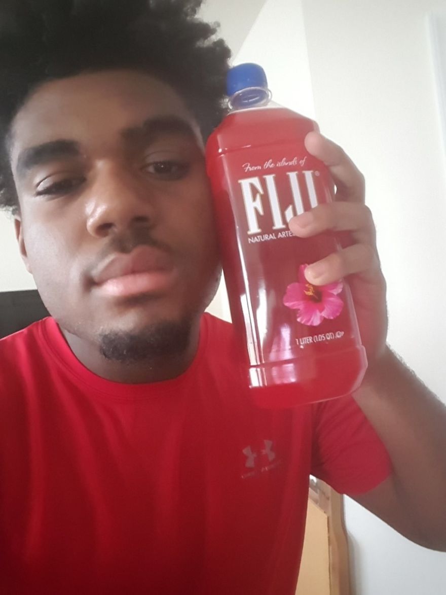 Girl Secretly Documents Her Classmate Matching His Shirt To Drink Every Day