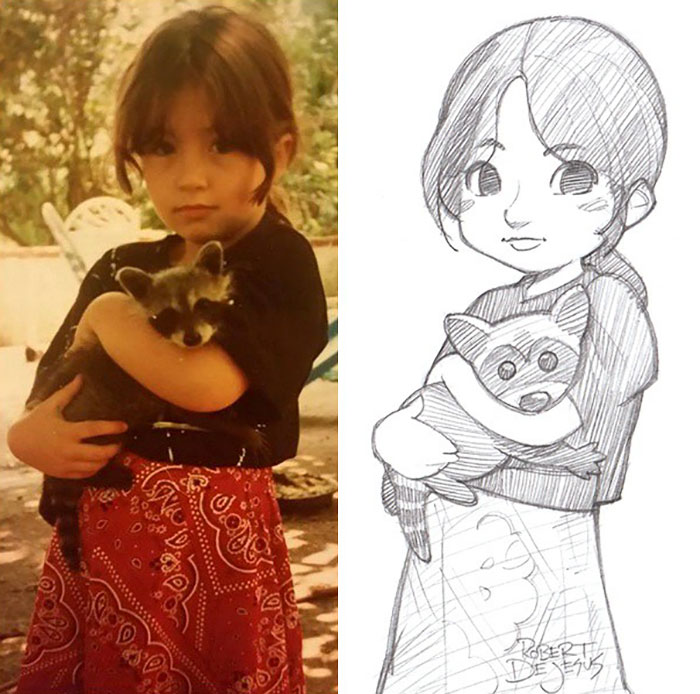 Illustrator Turns People And Their Pets Into Cartoon Characters Illustrator Turns People And Their Pets Into Cartoon Characters