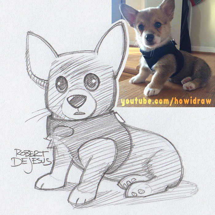 Illustrator Turns People And Their Pets Into Cartoon Characters Illustrator Turns People And Their Pets Into Cartoon Characters