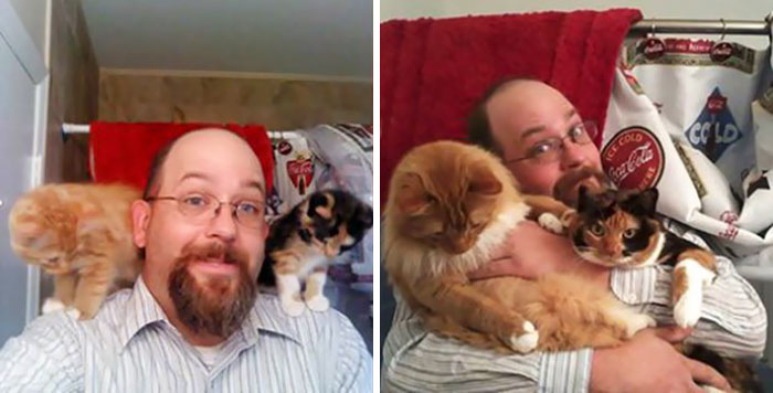 50 Before & After Pics Of Animals Growing Up Together 50 Before & After Pics Of Animals Growing Up Together