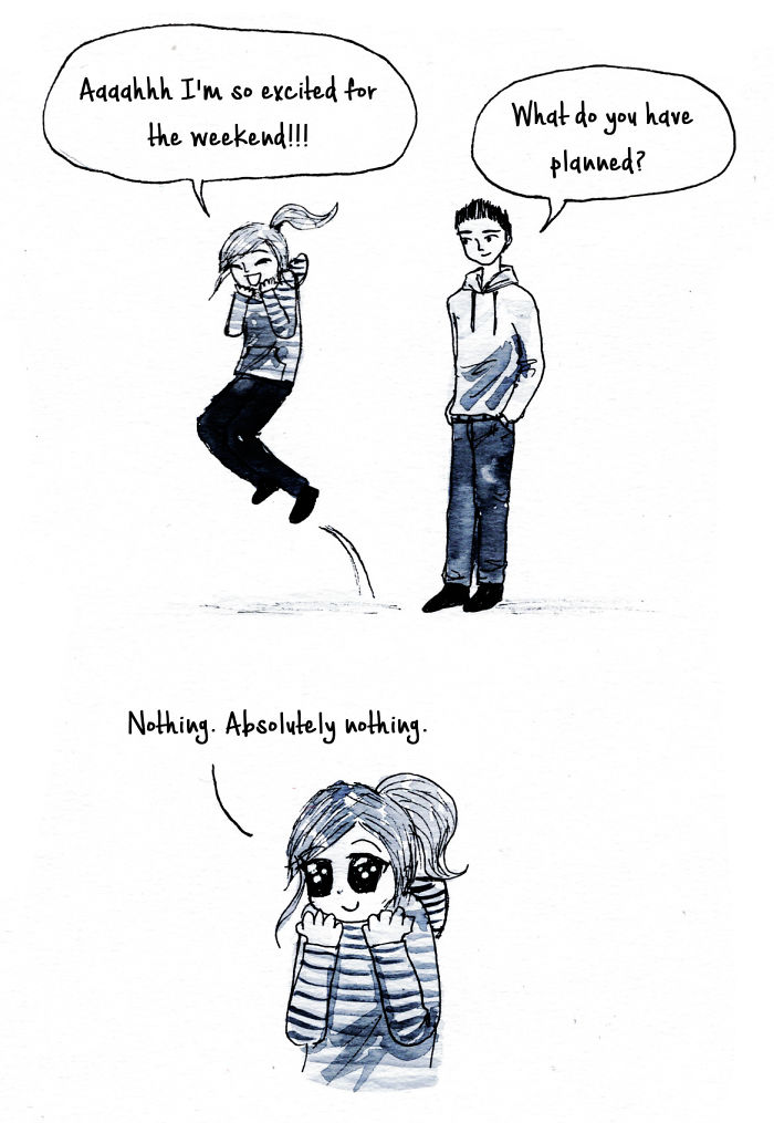 29 Introvert Comics By Debbie That Only People With Social Anxiety Will Understand