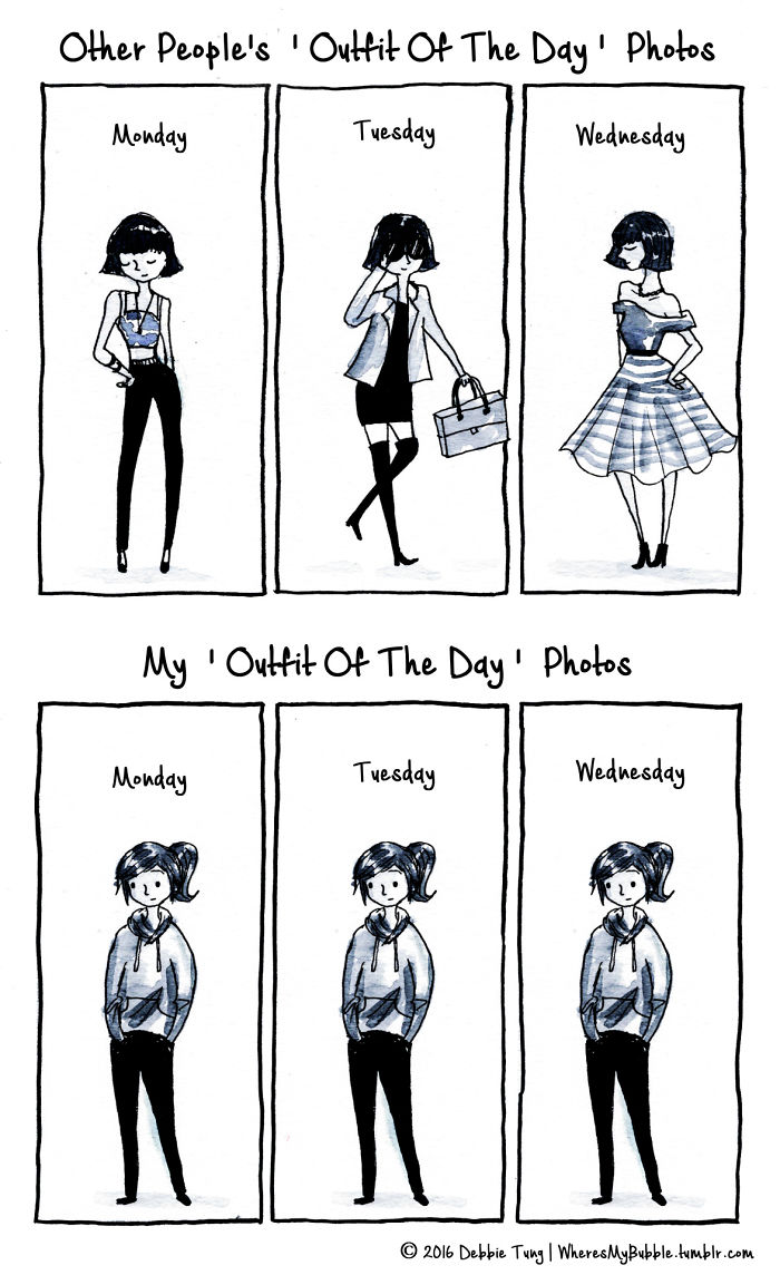 29 Introvert Comics By Debbie That Only People With Social Anxiety Will Understand