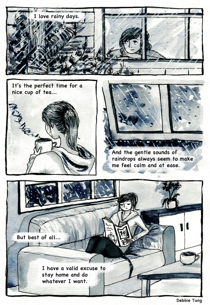 29 Introvert Comics By Debbie That Only People With Social Anxiety Will Understand