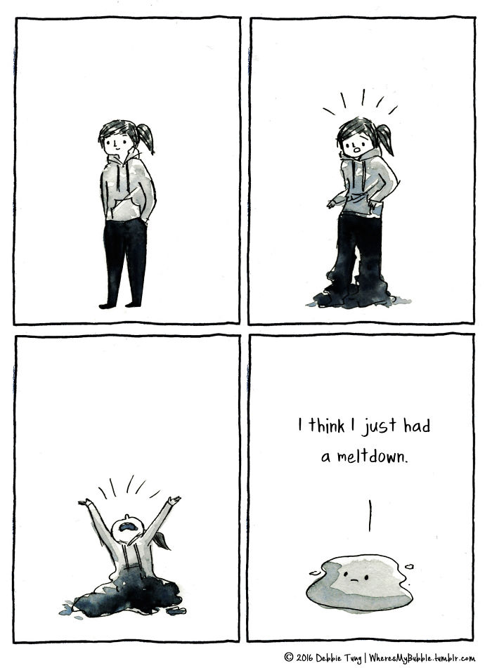 29 Introvert Comics By Debbie That Only People With Social Anxiety Will Understand