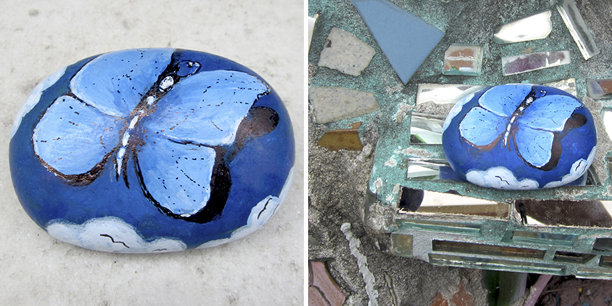 We Placed Our Art Rocks Around The World To Brighten Someone’s Day! We Placed Our Art Rocks Around The World To Brighten Someone’s Day!