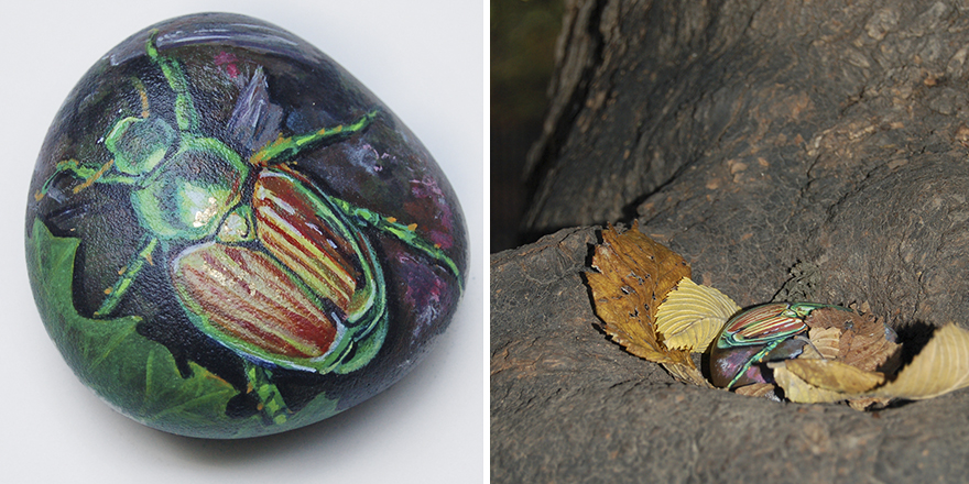 We Placed Our Art Rocks Around The World To Brighten Someone’s Day! We Placed Our Art Rocks Around The World To Brighten Someone’s Day!