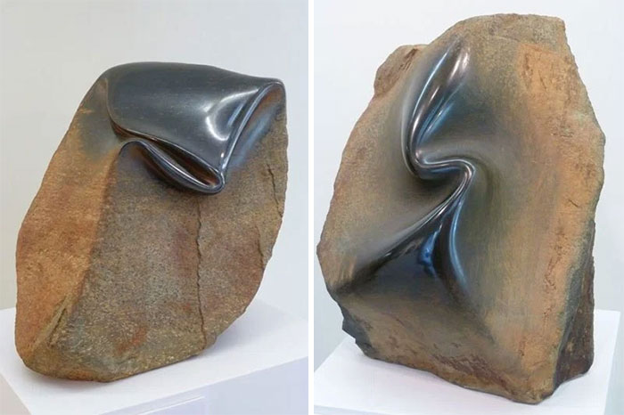 Artist Makes Stone Look Soft By Twisting, Folding And Peeling It