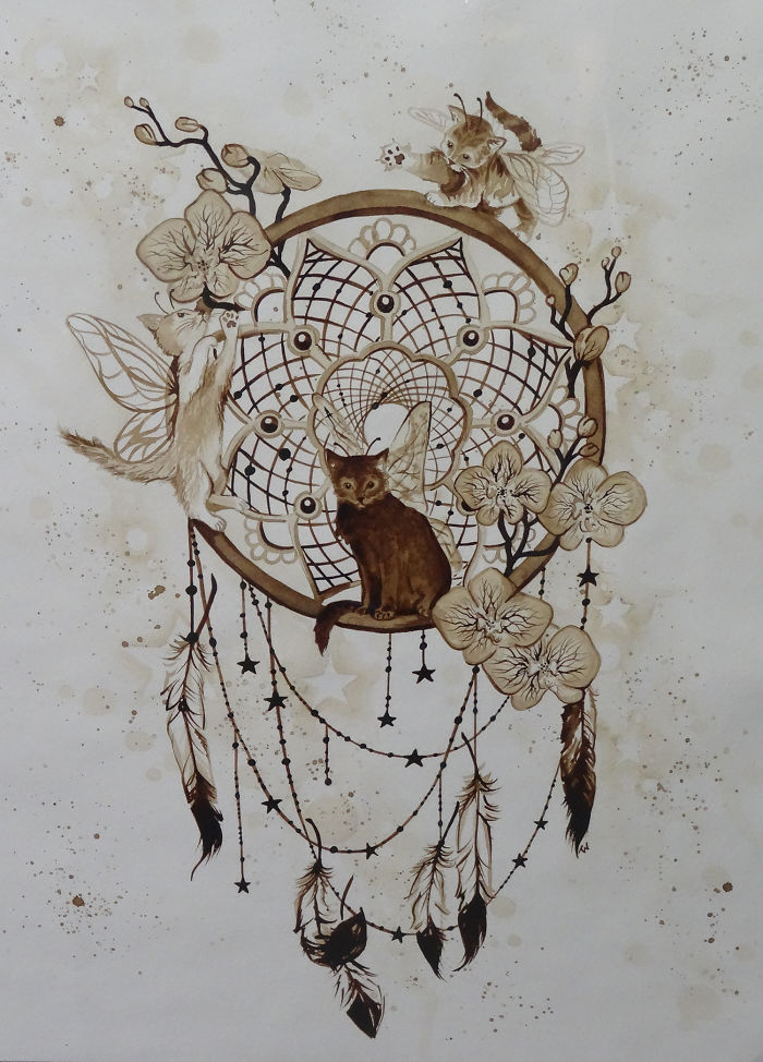 I Paint Using Only Coffee I Paint Using Only Coffee