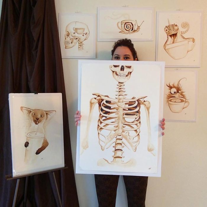 I Paint Using Only Coffee I Paint Using Only Coffee