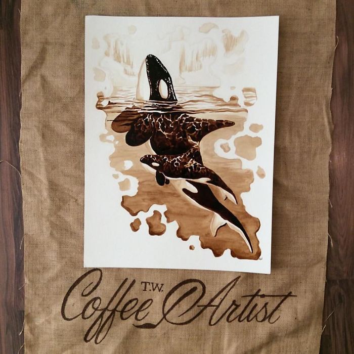 I Paint Using Only Coffee I Paint Using Only Coffee