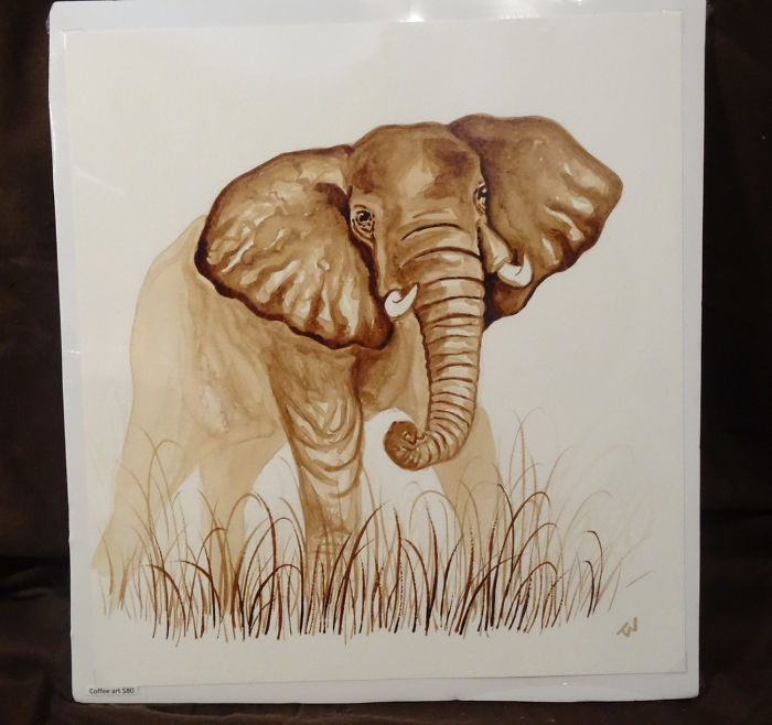I Paint Using Only Coffee I Paint Using Only Coffee