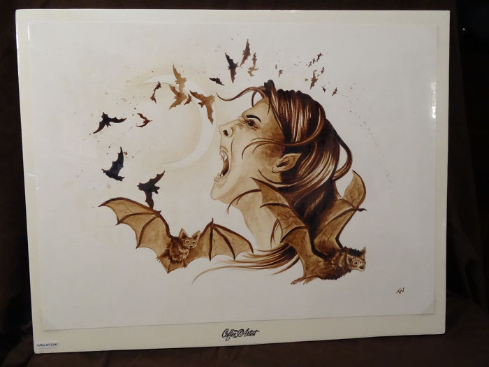 I Paint Using Only Coffee I Paint Using Only Coffee