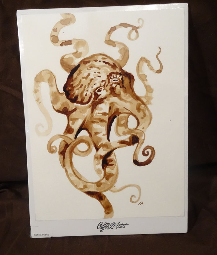 I Paint Using Only Coffee I Paint Using Only Coffee