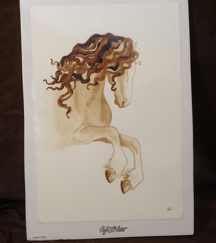 I Paint Using Only Coffee I Paint Using Only Coffee
