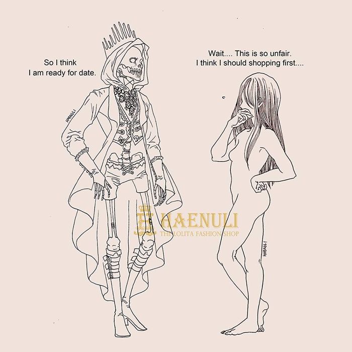 Death-Inspired Love Comics That I Create To Cope With My Depression Death-Inspired Love Comics That I Create To Cope With My Depression