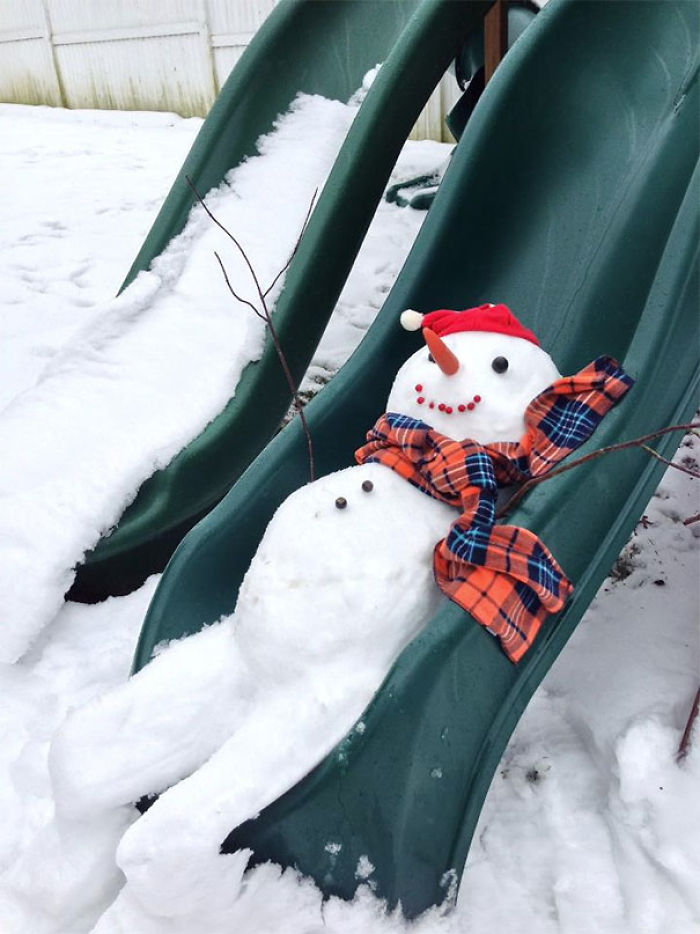 92 Hilariously Creative Snowmen That Would Make Calvin And Hobbes Proud