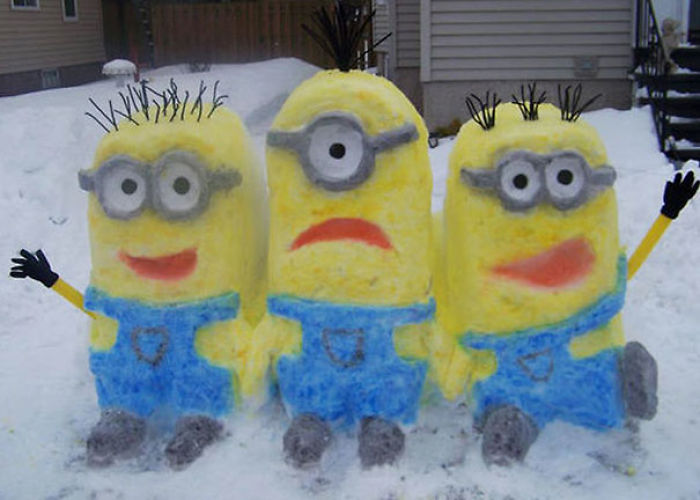 92 Hilariously Creative Snowmen That Would Make Calvin And Hobbes Proud