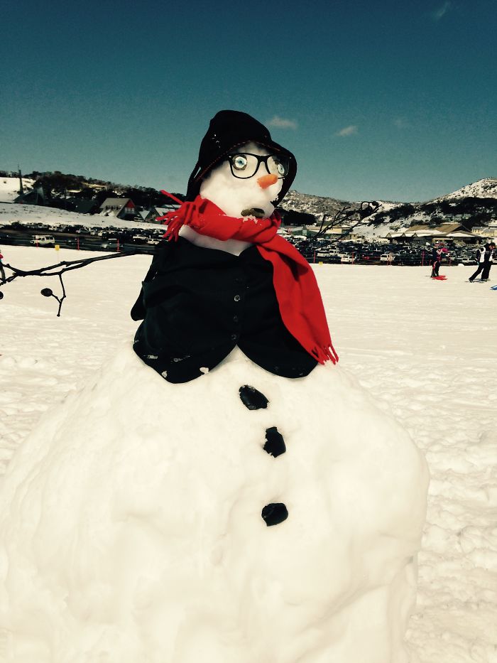 92 Hilariously Creative Snowmen That Would Make Calvin And Hobbes Proud