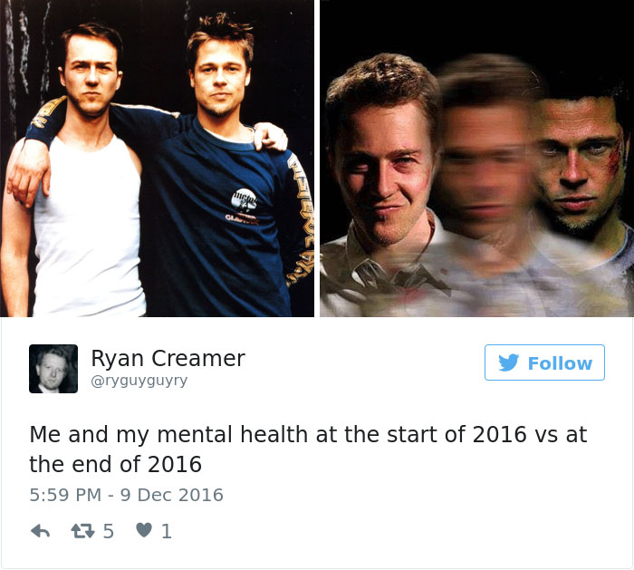 76 Hilarious Before-And-After Transformation Pics Show How 2016 Changed People