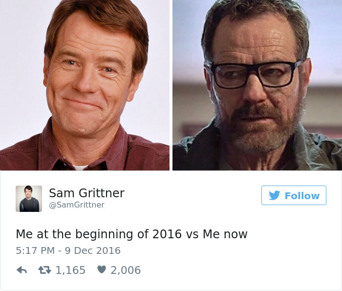 76 Hilarious Before-And-After Transformation Pics Show How 2016 Changed People