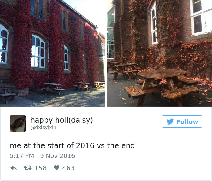 76 Hilarious Before-And-After Transformation Pics Show How 2016 Changed People