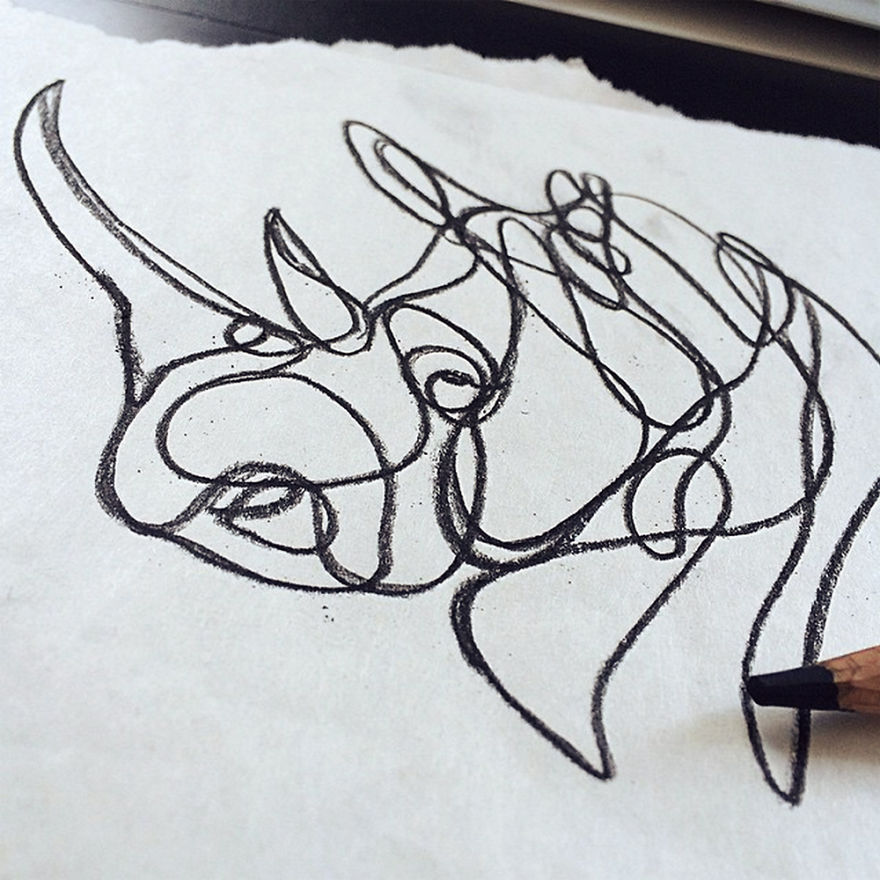 These Animal Signs Start Life As Simple One-Line Drawings These Animal Signs Start Life As Simple One-Line Drawings