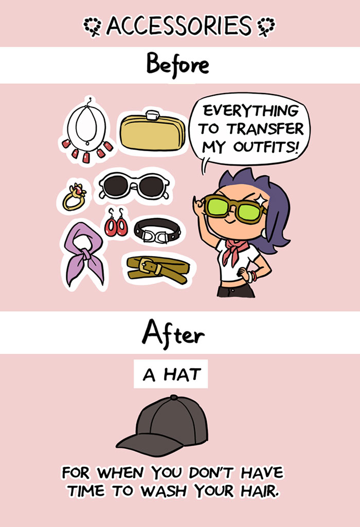 Before &#038; After Kids Comics Reveal How You Begin To Look Like A Mom