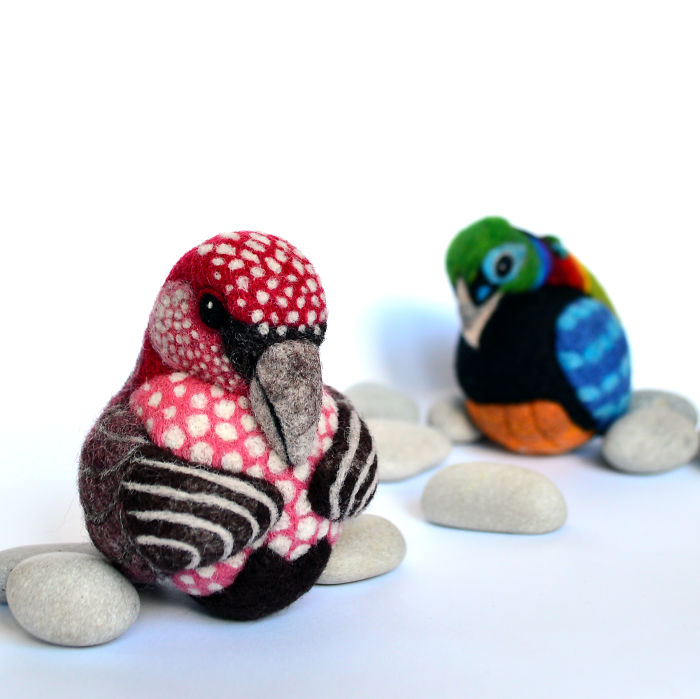 I Needle-Felt Different Species Of Birds Inspired By Nature I Needle-Felt Different Species Of Birds Inspired By Nature