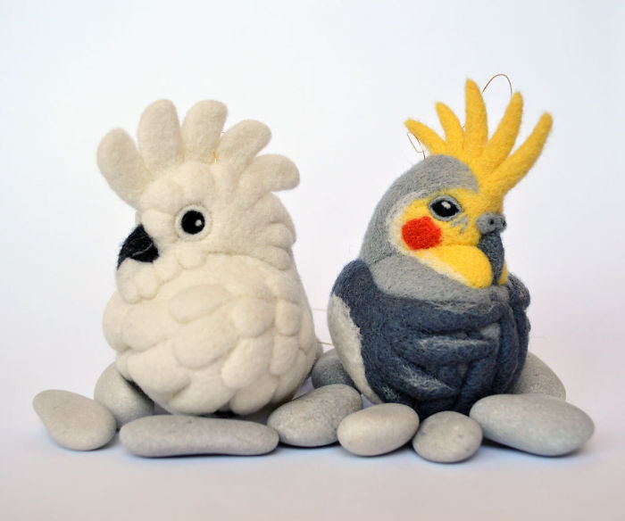 I Needle-Felt Different Species Of Birds Inspired By Nature I Needle-Felt Different Species Of Birds Inspired By Nature