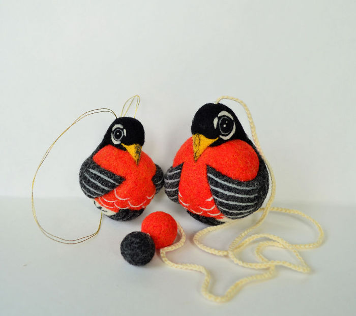 I Needle-Felt Different Species Of Birds Inspired By Nature I Needle-Felt Different Species Of Birds Inspired By Nature