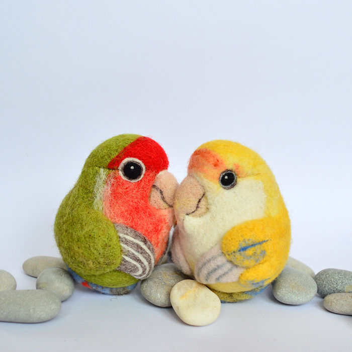 I Needle-Felt Different Species Of Birds Inspired By Nature I Needle-Felt Different Species Of Birds Inspired By Nature