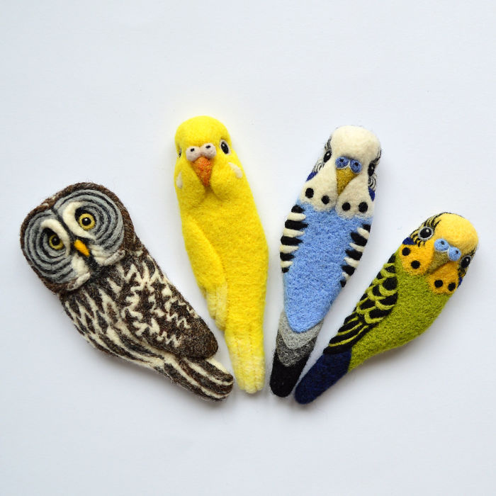 I Needle-Felt Different Species Of Birds Inspired By Nature I Needle-Felt Different Species Of Birds Inspired By Nature