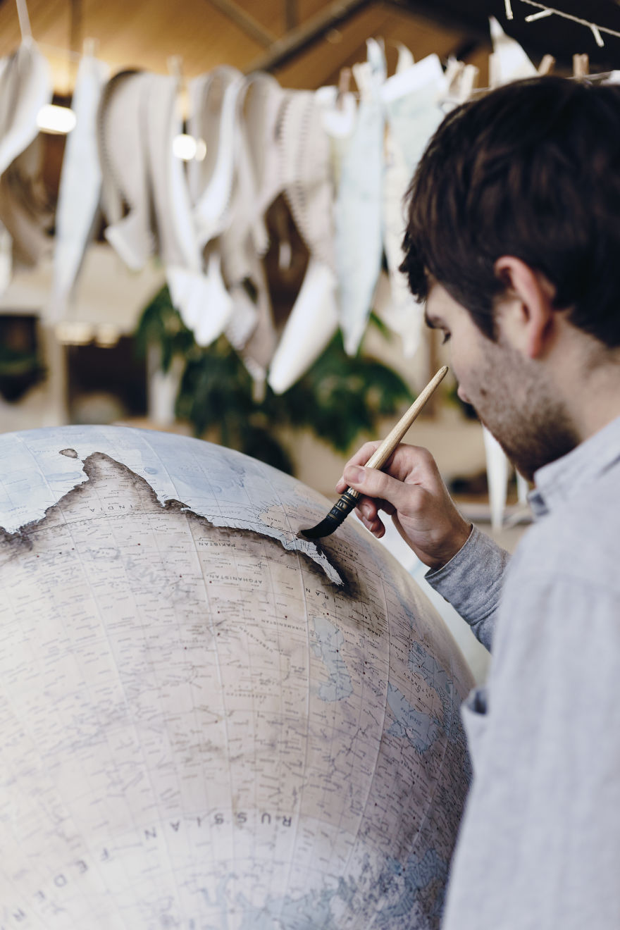 We Hand-Craft World Globes The Same Way They Were Made Hundreds Of Years Ago We Hand-Craft World Globes The Same Way They Were Made Hundreds Of Years Ago