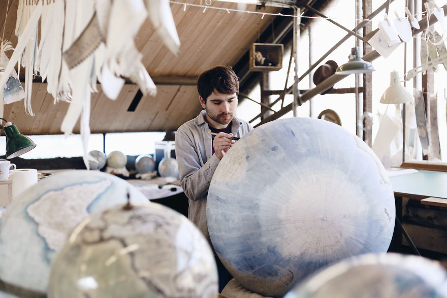 We Hand-Craft World Globes The Same Way They Were Made Hundreds Of Years Ago We Hand-Craft World Globes The Same Way They Were Made Hundreds Of Years Ago
