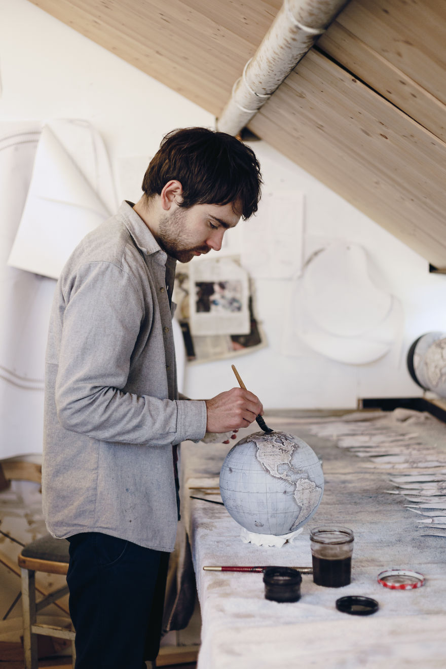 We Hand-Craft World Globes The Same Way They Were Made Hundreds Of Years Ago We Hand-Craft World Globes The Same Way They Were Made Hundreds Of Years Ago