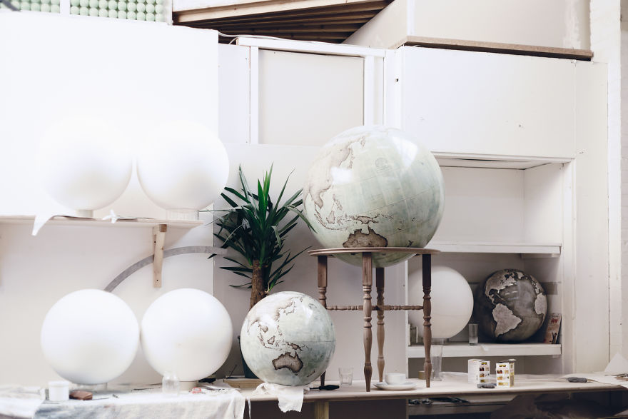 We Hand-Craft World Globes The Same Way They Were Made Hundreds Of Years Ago We Hand-Craft World Globes The Same Way They Were Made Hundreds Of Years Ago