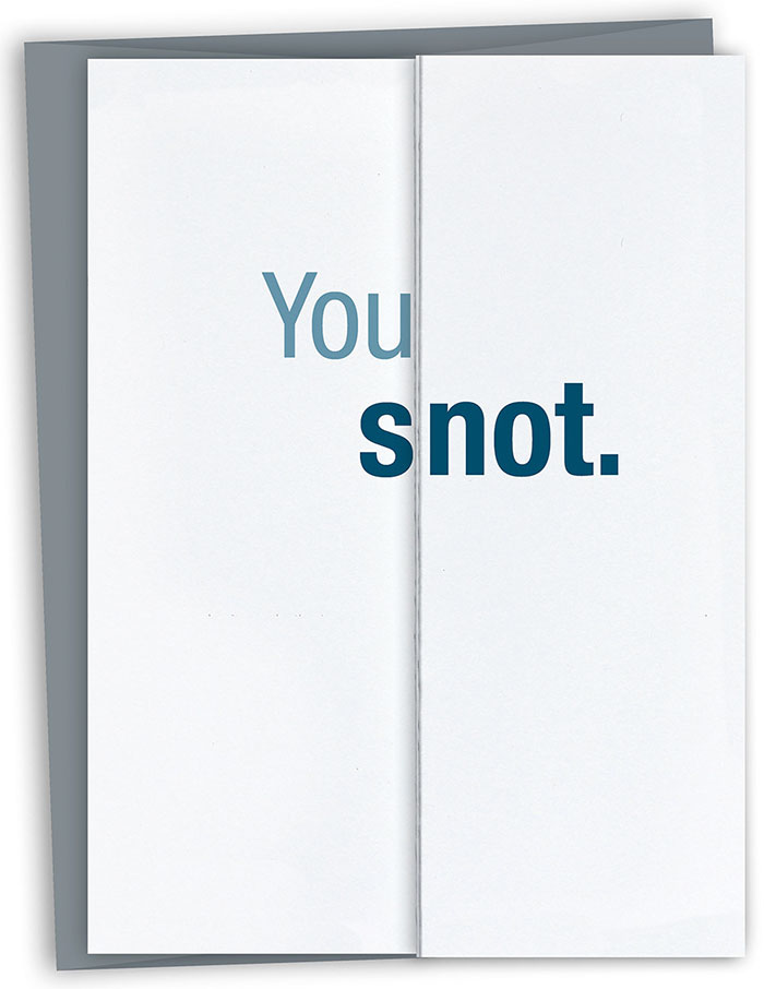 65 Seemingly Offensive Fold-Out Greeting Cards With Hidden Messages Inside