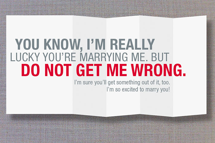65 Seemingly Offensive Fold-Out Greeting Cards With Hidden Messages Inside