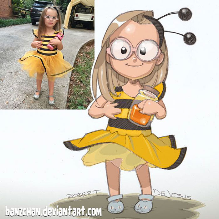 Illustrator Turns Strangers Into Anime Characters