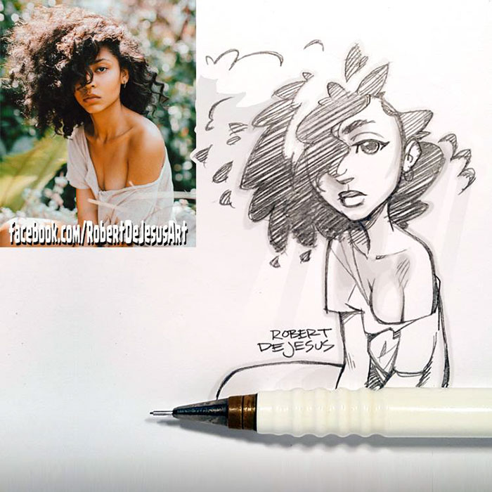 Illustrator Turns Strangers Into Anime Characters