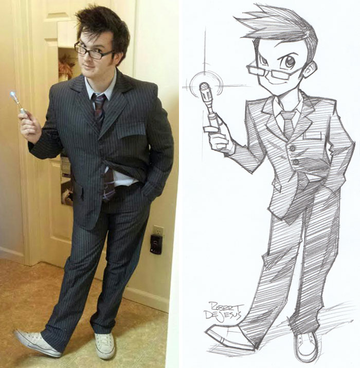 Illustrator Turns Strangers Into Anime Characters