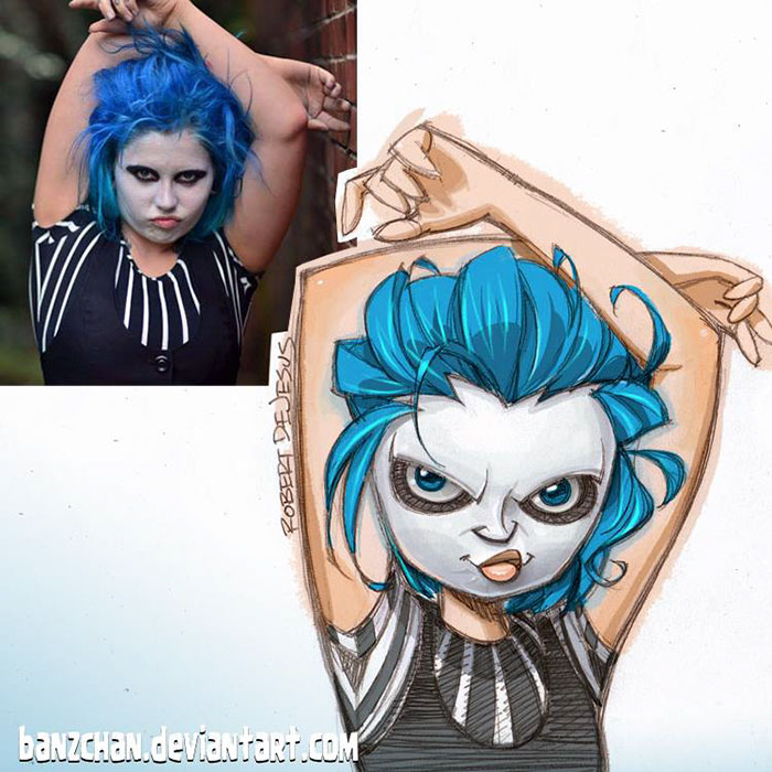 Illustrator Turns Strangers Into Anime Characters