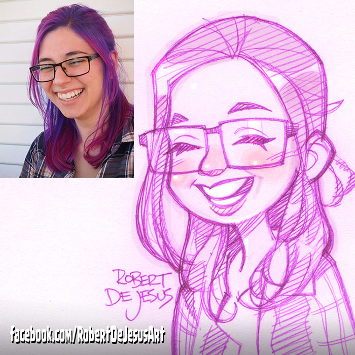 Illustrator Turns Strangers Into Anime Characters