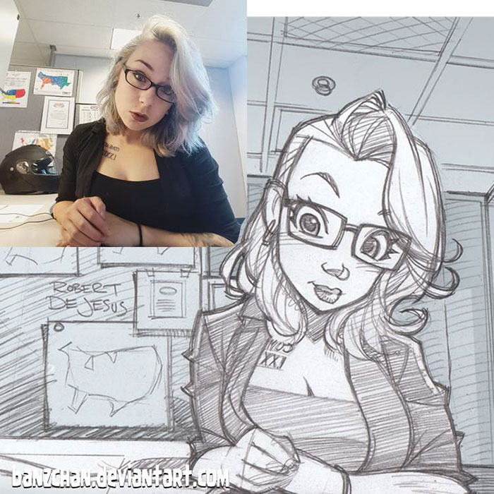 Illustrator Turns Strangers Into Anime Characters