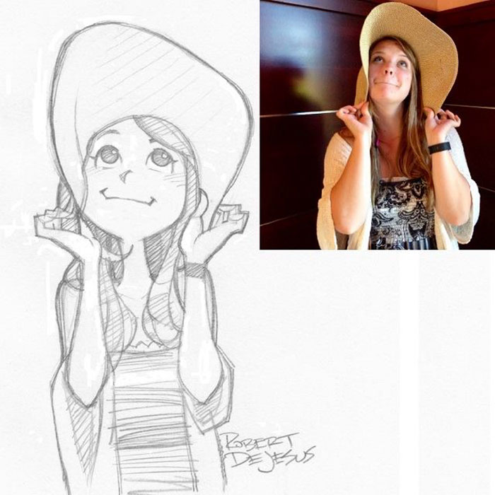 Illustrator Turns Strangers Into Anime Characters