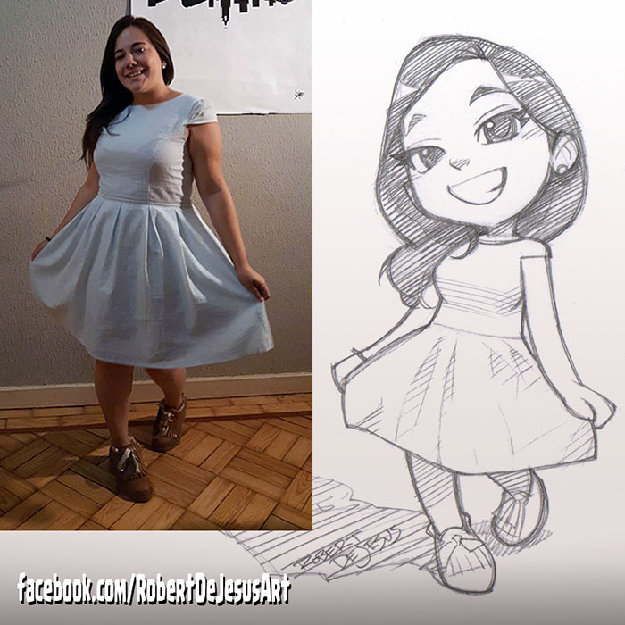 Illustrator Turns Strangers Into Anime Characters