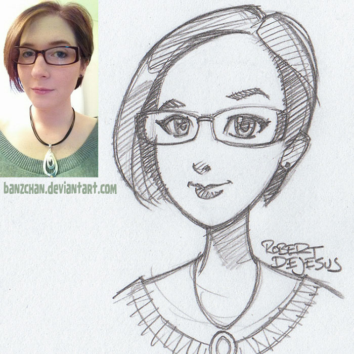 Illustrator Turns Strangers Into Anime Characters